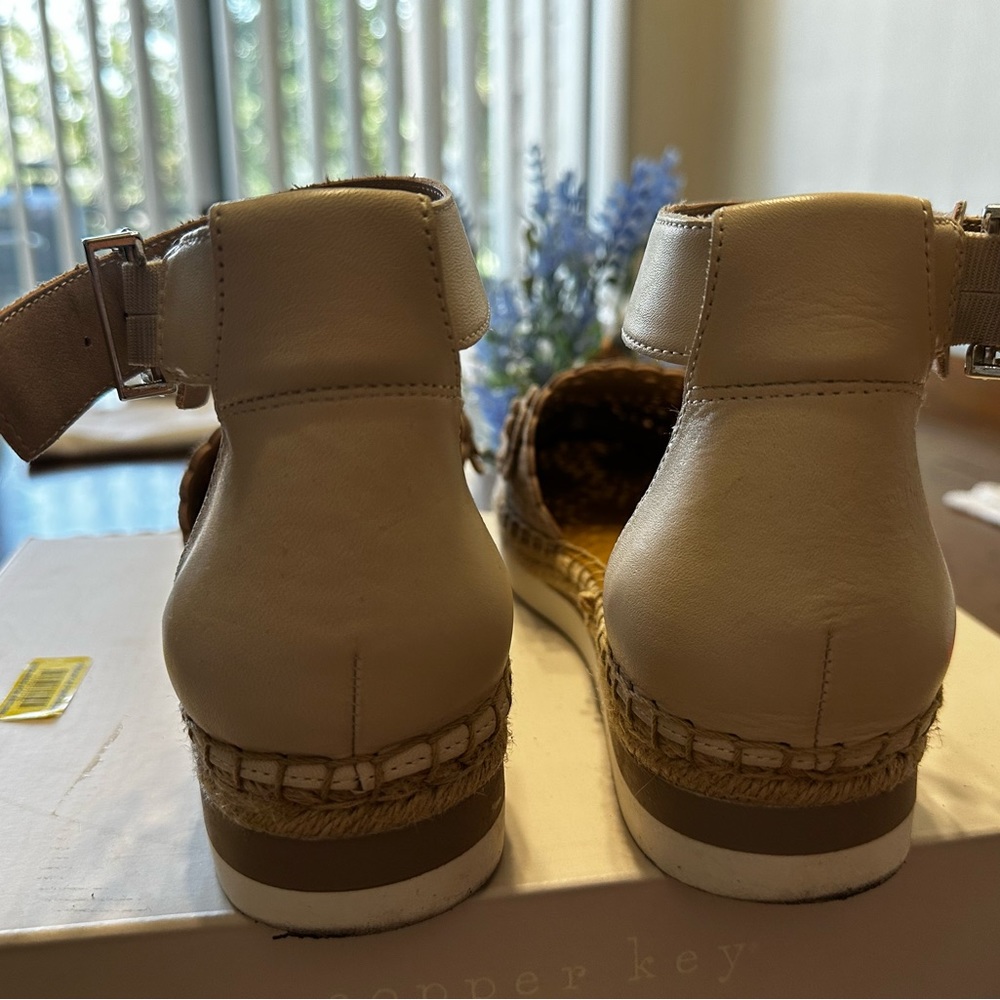 Copper Key Platform Wedge Espadrilles Gem